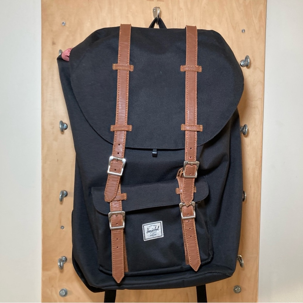 Herschel Supply Company Black and Brown Backpack